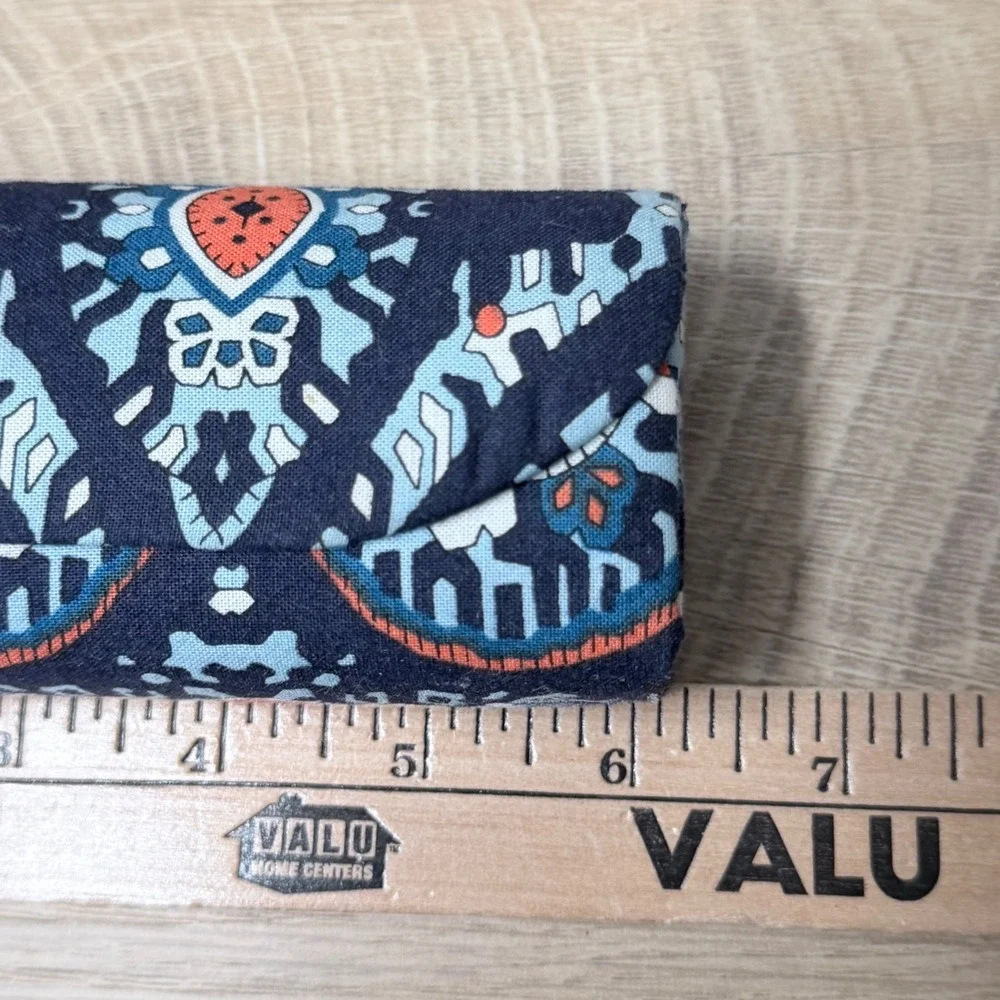 Vera Bradley Marrakesh Eyeglass Case Blue Paisley Travel Boho Preppy Retro‎